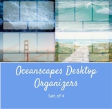 FREE Desktop Organizer Backgrounds - Ocean