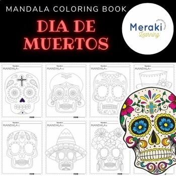 Preview of FREE Dia de Muertos (Day of the Dead Activities) Mandala Coloring Book Printable