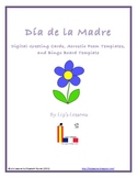 FREE Dia de la Madre Greeting Cards, Acrostic Poem, and Bi