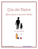 FREE! Dia del Padre Word Search & Acrostic Poem Templates