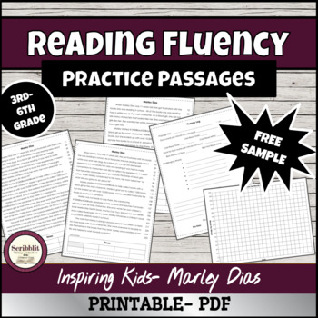 Preview of FREE- Differentiated Passage Reading Fluency nonfiction- 3rd-6th Grade
