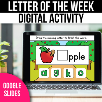 Preview of FREE Digital Alphabet Activities Beginning Sounds Digital Letter Recognition