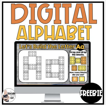 Preview of FREE Digital Alphabet Activities - Uppercase and Lowercase Letter Recognition 