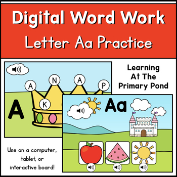 Preview of FREE Digital Alphabet Practice - Letter Aa | Boom Learning Cards