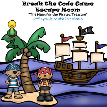 Preview of FREE | 2nd Grade Math | Fun Escape Room | Digital & Classroom | Teamwork