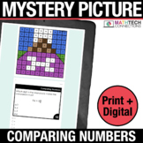 FREE Digital Math Center | Comparing Numbers Color by Code
