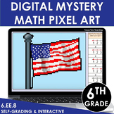 FREE Digital Math Pixel Art Mystery Picture 6th Grade 6.EE
