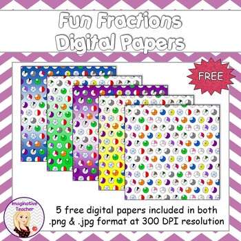 Preview of FREE Digital Papers - Fun Fractions