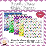 FREE Digital Papers - Fun Fractions