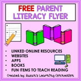 FREE Digital Parent Dyslexia / Literacy Resource Flyer