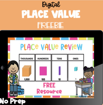 Preview of FREE Digital Resource | Back to School Place Value NO PREP lesson