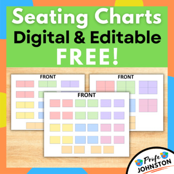 Preview of FREE Digital Seating Charts Google Slides Template
