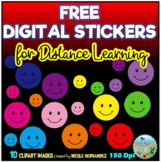 FREE Digital Stickers for distance learning | PERSONAL Use