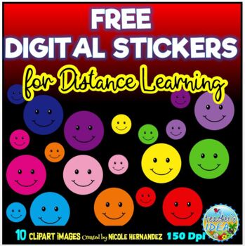 Distance Learning Digital Stickers Pack