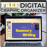 FREE Digital Summary Writing Graphic Organizer | Distance 