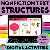 FREE Nonfiction Text Structure Activities for Any Text Cau