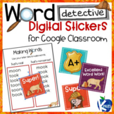 FREE Digital Word Detective Stickers for Google Classroom