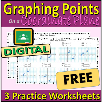 Preview of FREE Digital Worksheet - Practice Plotting Points on a Coordinate Plane