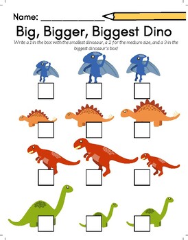 FREE Dinosaur Worksheet Pack for PreK/Kindergarten/1st Grade (8 Pages)