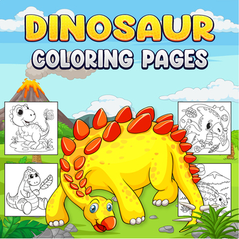 Totally Roarsome Dinosaur Coloring Book: BIG Collection of 50 Fun