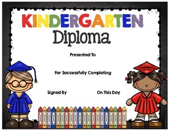 free diplomas preschool pre k kindergarten by keeping my kinders busy