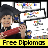 FREE Diplomas - Preschool - Pre-K - Kindergarten End of th