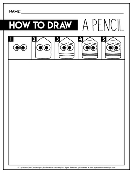 How to Draw a Pencil for Kids 