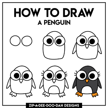 Preview of FREE Directed Drawing / How To Draw Series Day 1 {Zip-A-Dee-Doo-Dah Designs}