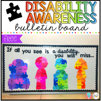 Preview of FREE Disability Awareness Bulletin Board Display