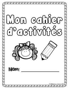 Preview of FREE Distance Learning: CAHIER D'ACTIVITÉS- maternelle/jardin (FRENCH)