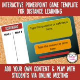 FREE Distance Learning Editable PowerPoint Game Template R