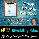FREE Divisibility Rules Flip Book