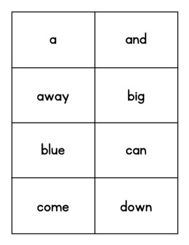 FREE Dolch Sight Word Cards by Natalie Smith | TPT