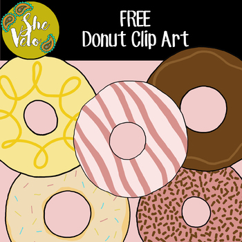 Preview of FREE Donut Clip Art