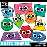 FREE Doodle 2D Basic Shapes Clipart Set {Zip-A-Dee-Doo-Dah