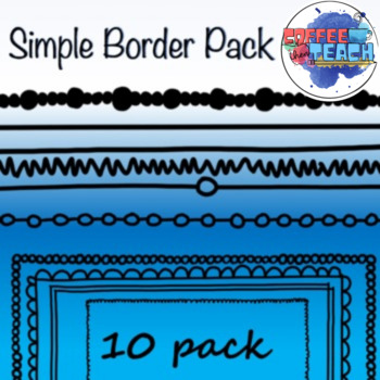 Preview of FREE Doodle Borders | 10 Pack | Simple Doodle Borders | Worksheet Backgrounds