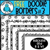 FREE Doodle Borders, Set 3 - Chirp Graphics
