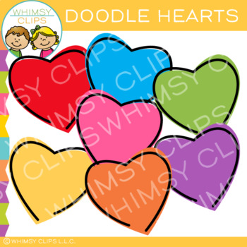 Preview of FREE Valentine's Day Hearts Clip Art