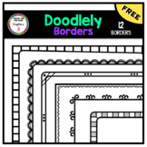 FREE Doodlely Borders | Clip Art