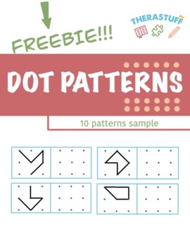 Preview of FREE Dot Pattern (10 sample patterns) Wipe-Off/Worksheet - Occupational Therapy