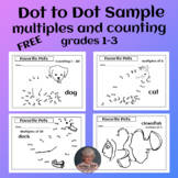 FREE Dot to Dot Counting 1-30 and Skip Counting by 2's, 5'