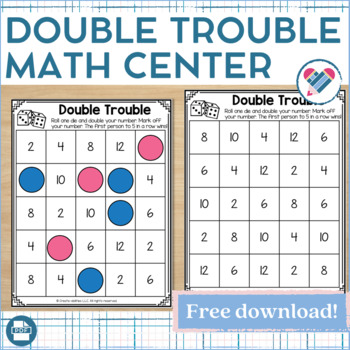 Preview of FREE Double Trouble Place Value Center