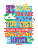 Dr Seuss - Be Who You Are Poster