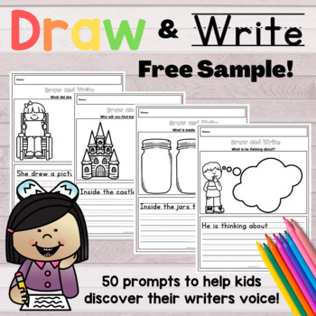 Preview of FREE Draw and Write Prompt for Beginner Writers