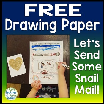 FREE Drawing Paper for Kids: Let's Send Some Snail Mail!