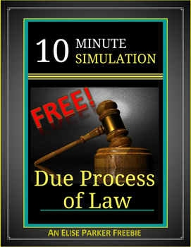 Preview of FREE: Due Process of Law -- 10 Minute Simulation and Worksheet