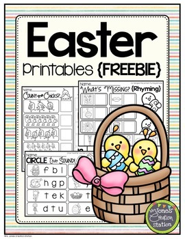 Preview of FREE EASTER LITERACY PRINTABLES