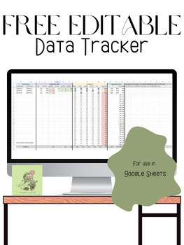 Preview of FREE EDITABLE Data Tracker