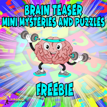 Preview of FREE ELA brain teasers mysteries & logic puzzles: critical thinking