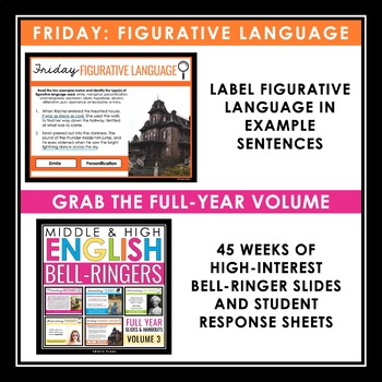 Free English Bell Ringers Vol 3 Presto Plans Tpt